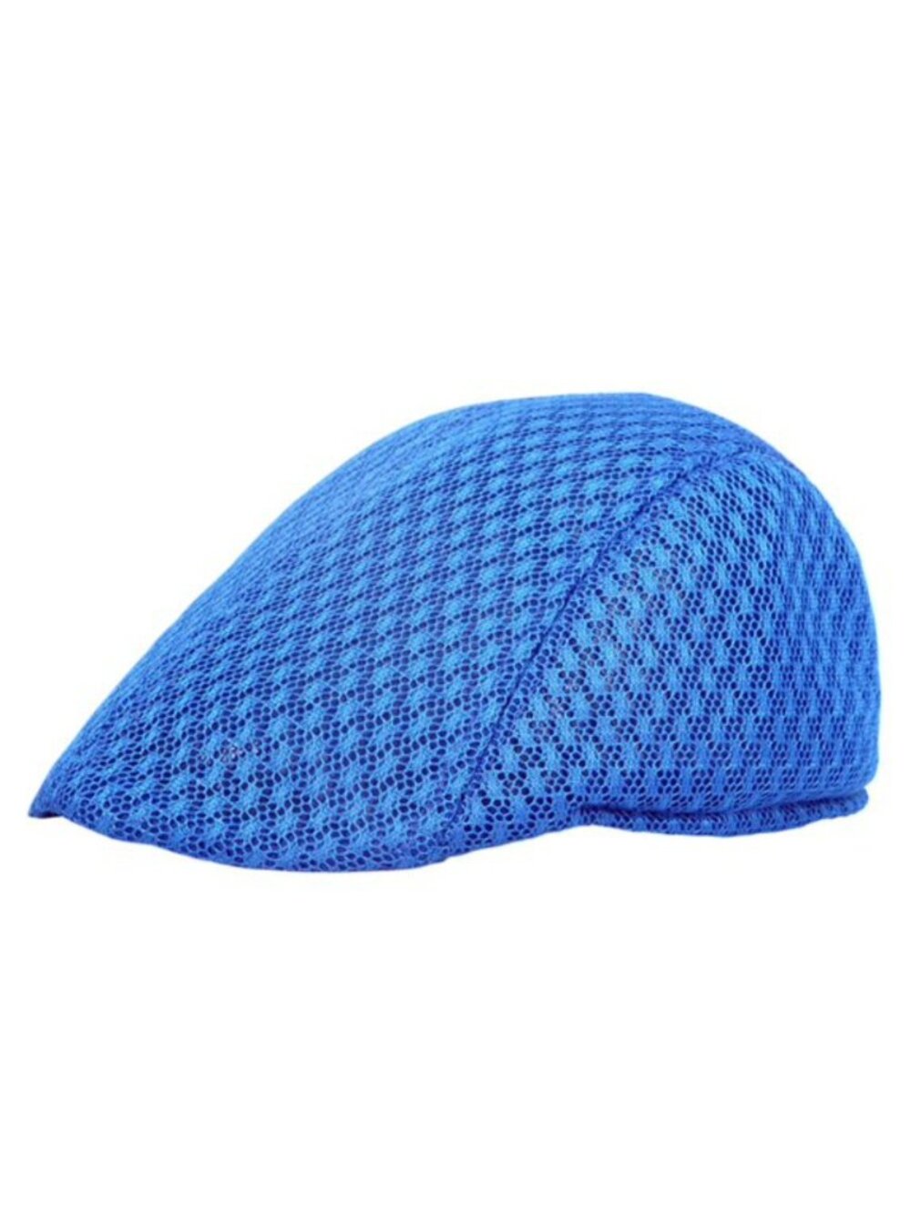 Blue Newsboy Cap Flat Ivy Driving Golf Cabbie Hat Breathable Casual Outdoor